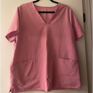 Figs Casma Chalk Pink Scrub Top